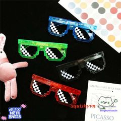 Kính Thuglife Phát Sáng LED Nobita - Kính Dự Tiệc Thời Trang Độc Đáo Cho Tiệc Tùng, Bar, Lễ Kỷ Niệm