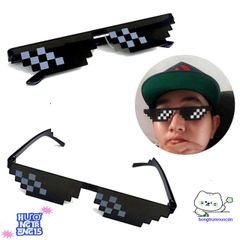 Kính Thug Life 6 Chấm Đen - Phụ Kiện Siêu Ngầu Cho Gamer, Chống Tia UV, Thể Hiện Cá Tính, Trend Thời Trang 2023