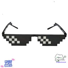 Kính Thug Life 6 Chấm Đen - Phụ Kiện Siêu Ngầu Cho Gamer, Chống Tia UV, Thể Hiện Cá Tính, Trend Thời Trang 2023