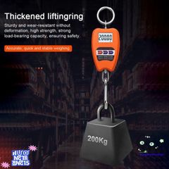Cân Móc Điện Tử LIUJIR 200KG - Cân Kỹ Thuật Số Đa Năng Màn Hình LCD Chính Xác, Dùng Trong Gia Đình và Du Lịch