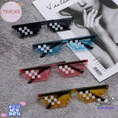 Kính Mát Pixel Robot Thug Life Retro - Kính Râm Thời Trang Độc Đáo Cho Game Thủ và Người Yêu Thời Trang