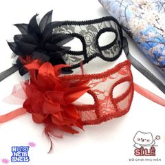 Mặt Nạ Nửa Mặt Hoa Ren Độc Đáo Cho Trang Phục Halloween - Đạo Cụ Trang Điểm Thời Trang Dành Cho Tiệc Tùng Ấn Tượng
