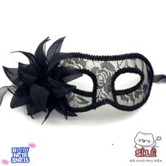 Mặt Nạ Nửa Mặt Hoa Ren Độc Đáo Cho Trang Phục Halloween - Đạo Cụ Trang Điểm Thời Trang Dành Cho Tiệc Tùng Ấn Tượng