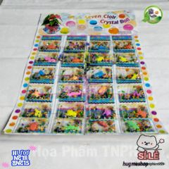 Bộ 24 Gói Hạt Pha Lê Đa Sắc Ngâm Nước - Trang Trí Hồ Bơi và Cảnh Quan Cá Kiểu Quái Vật dễ Thương cho Trẻ Em