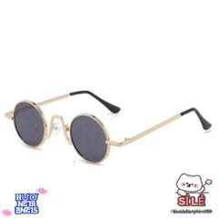 Kính Mắt Tròn Kim Loại Thời Thượng - Kính Chống UV, Phụ Kiện Thời Trang Độc Đáo Cho Nam Nữ
