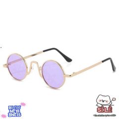 Kính Mắt Tròn Kim Loại Thời Thượng - Kính Chống UV, Phụ Kiện Thời Trang Độc Đáo Cho Nam Nữ