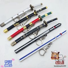 Móc Khóa Mini Kiếm Samurai One Piece - Phụ Kiện Anime Chất Liệu Titan Không Gỉ, Quà Tặng Thú Vị Cho Fan Hâm Mộ