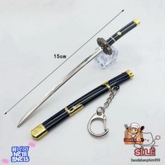 Móc Khóa Mini Kiếm Samurai One Piece - Phụ Kiện Anime Chất Liệu Titan Không Gỉ, Quà Tặng Thú Vị Cho Fan Hâm Mộ