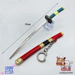 Móc Khóa Mini Kiếm Samurai One Piece - Phụ Kiện Anime Chất Liệu Titan Không Gỉ, Quà Tặng Thú Vị Cho Fan Hâm Mộ