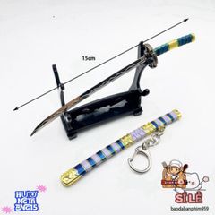 Móc Khóa Mini Kiếm Samurai One Piece - Phụ Kiện Anime Chất Liệu Titan Không Gỉ, Quà Tặng Thú Vị Cho Fan Hâm Mộ