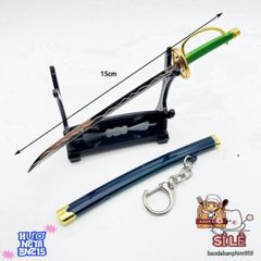 Móc Khóa Mini Kiếm Samurai One Piece - Phụ Kiện Anime Chất Liệu Titan Không Gỉ, Quà Tặng Thú Vị Cho Fan Hâm Mộ