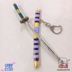 Móc Khóa Katana Zoro One Piece - Thiết Kế Độc Đáo Samurai 16cm Bằng Hợp Kim Không Gỉ - Quà Tặng Anime Thời Trang