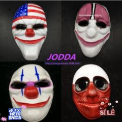 Mặt Nạ Hề Mũi Đỏ PAYDAY Cờ Mỹ - Phụ Kiện Halloween & Trung Thu Độc Đáo Cho Bữa Tiệc Barbershop