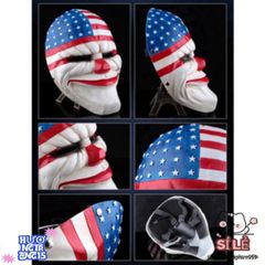 Mặt Nạ Hề Mũi Đỏ PAYDAY Cờ Mỹ - Phụ Kiện Halloween & Trung Thu Độc Đáo Cho Bữa Tiệc Barbershop