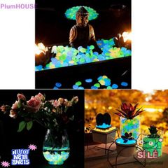 Viên Đá Phát Sáng Ban Đêm Plumhouse 100 Viên - Trang Trí Sân Vườn Hoàn Hảo!