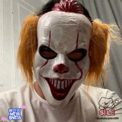 Mặt Nạ Hề Ma Quái Pennywise IT 2024 - Đồ Chơi Halloween Độc Đáo Dành Cho Fan Kinh Dị