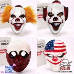 Mặt Nạ Hề Ma Quái Pennywise IT 2024 - Đồ Chơi Halloween Độc Đáo Dành Cho Fan Kinh Dị