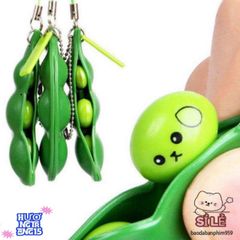 Móc Khóa Hạt Đậu Giảm Căng Thẳng - Phụ Kiện Thời Trang Sáng Tạo Độc Đáo Cho Không Gian Của Bạn