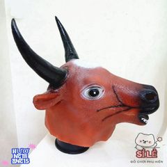 Mặt Nạ Bò Tót Trùm Đầu - Phụ Kiện Hóa Trang Độc Đáo Cho Halloween, Lễ Hội Trung Thu và Quay Video TikTok