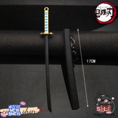 Móc Khóa Kim Loại Katana Zoro Law One Piece 16cm - Phụ Kiện Anime Nhật Bản Chống Gỉ, Quà Tặng Độc Đáo