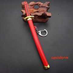Móc Khóa Katana Samurai - Phụ Kiện Thời Trang Nhật Bản Huyền Bí - Quà Tặng Cho Fan One Piece Kèm Hình Zoro