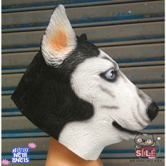 Mặt Nạ Chó Ngáo HUSKY - Phụ Kiện Hóa Trang Thú Vị Cho Halloween - Chất Liệu Latex Tự Nhiên, Kích Thước Phù Hợp Mọi Lứa Tuổi