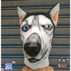 Mặt Nạ Chó Ngáo HUSKY - Phụ Kiện Hóa Trang Thú Vị Cho Halloween - Chất Liệu Latex Tự Nhiên, Kích Thước Phù Hợp Mọi Lứa Tuổi