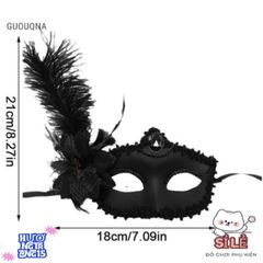 Mặt Nạ Ren Hoa Nửa Mặt Kim Cương Giả - Phụ Kiện Cosplay Sang Trọng Cho Nữ, Thới Trang Độc Đáo Cho Mọi Dịp