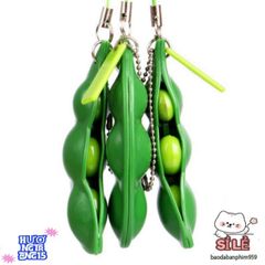 Móc Khóa Đậu Hà Lan Ngộ Nghĩnh - Phụ Kiện Dễ Thương Cho Túi Xách, Đồ Chơi Giải Trí Vui Nhộn Từ ILOVEDIY