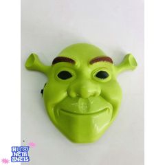 Mặt Nạ Cosplay Shrek Chất Liệu Nhựa - Phụ Kiện Halloween Biến Hình Nhân Vật Hoạt Hình Yêu Thích