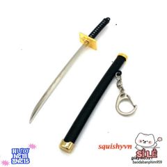 Móc Khóa Kiếm Katana Zoro Law One Piece 16cm - Phụ Kiện Thời Trang Anime Không Gỉ, Quà Tặng Độc Đáo cho Fan Hâm Mộ