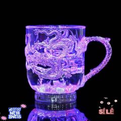 Cốc Phát Sáng Acrylic Rồng Đổi Màu - Cốc Uống Tiệc Tùng Độc Đáo, Sáng Tạo Cho Halloween và Giáng Sinh
