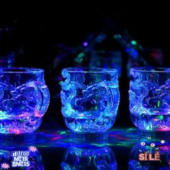 Cốc Phát Sáng Acrylic Rồng Đổi Màu - Cốc Uống Tiệc Tùng Độc Đáo, Sáng Tạo Cho Halloween và Giáng Sinh