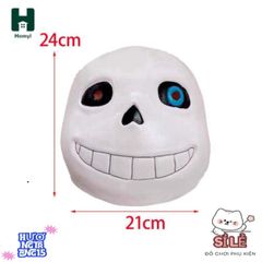 Mặt nạ cao su Undertale Sans cho Halloween - Phụ kiện hóa trang độc đáo cho lễ hội, tiệc tùng và Mardi Gras