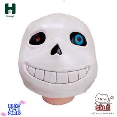Mặt nạ cao su Undertale Sans cho Halloween - Phụ kiện hóa trang độc đáo cho lễ hội, tiệc tùng và Mardi Gras