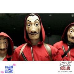 Mặt nạ Salvador Dali La Casa De Papel - Đồ hóa trang độc đáo cho Halloween và tiệc nhập vai - Quà tặng cho fan phim!
