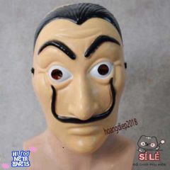 Mặt nạ Salvador Dali La Casa De Papel - Đồ hóa trang độc đáo cho Halloween và tiệc nhập vai - Quà tặng cho fan phim!