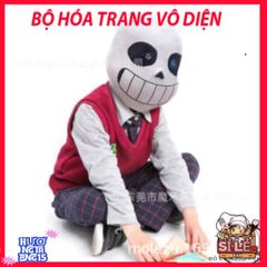 Mặt Nạ Đầu Mắt Xanh Undertale Sans - Phụ Kiện Hóa Trang Độc Đáo Cho Game Thủ, Tiệc Halloween, Quay Video TikTok