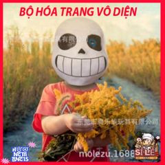 Mặt Nạ Đầu Mắt Xanh Undertale Sans - Phụ Kiện Hóa Trang Độc Đáo Cho Game Thủ, Tiệc Halloween, Quay Video TikTok