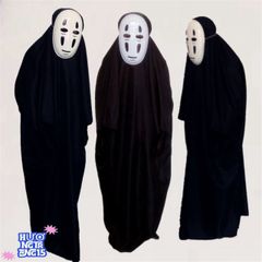 Bộ trang phục Vô Diện Nhật Bản - Quần áo, găng tay và mặt nạ hoàn chỉnh cho cosplay anime, phù hợp cho cả nam nữ mọi lứa tuổi.