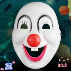 Mặt nạ Halloween hề PVC ZHAOCAIMAO - Phụ kiện cosplay độc đáo cho bữa tiệc hóa trang thú vị, kích thước 21x16cm