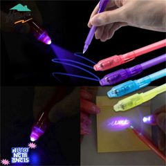 Bút Viết Mực Vô Hình với Đèn UV - Bút Mật Vụ Cho Trẻ Em - Quà Tặng Thú Vị Cho Sinh Nhật và Halloween