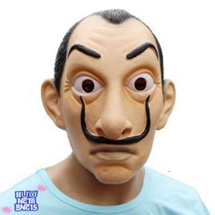 Mặt Nạ Salvador Dali Kịch La Casa De Papel - Đạo Cụ Solitaire Độc Đáo Thời Trang, Phụ Kiện Sân Khấu Nghệ Thuật