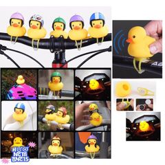 Vịt Vàng Gắn Nón Bảo Hiểm LED Kêu Chip Chip - Phụ Kiện Xe Đạp An Toàn Vui Nhộn Cho Bé - Quà Tặng Dễ Thương