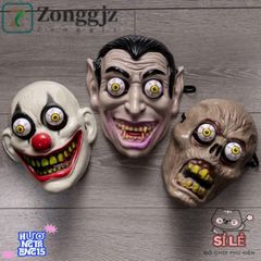 Mặt Nạ Halloween Đầu Lâu 3D - Hóa Trang Chú Hề Joker Đáng Sợ, Trang Trí Cosplay Độc Đáo Cho Tiệc Hóa Trang