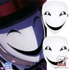 Mặt Nạ Halloween PVC Ma Quái - Thiết Kế Chữ V Ngụy Trang, Phụ Kiện Dự Tiệc Hóa Trang Độc Đáo Cho Nữ