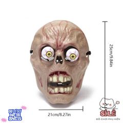 Mặt Nạ Halloween Đầu Lâu 3D - Hóa Trang Chú Hề Joker Đáng Sợ, Trang Trí Cosplay Độc Đáo Cho Tiệc Hóa Trang
