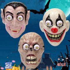 Mặt Nạ Halloween Đầu Lâu 3D - Hóa Trang Chú Hề Joker Đáng Sợ, Trang Trí Cosplay Độc Đáo Cho Tiệc Hóa Trang