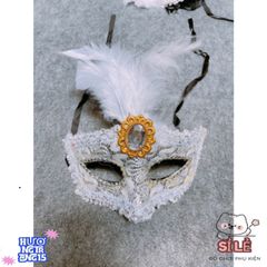 Mặt Nạ Hóa Trang Nửa Mặt Quý Tộc - Phụ Kiện Sang Trọng Cho Tiệc Tùng, Lễ Hội, Hóa Trang Độc Đáo, Thời Trang Nghệ Thuật