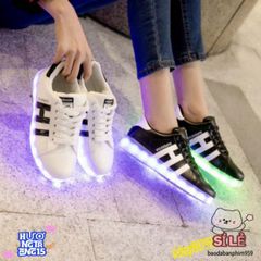 Giày Phát Sáng LED 7 Màu Nam Nữ - 11 Chế Độ Nháy - Đế Chống Nước và Chống Sốc cho Tiệc Tùng, Sự Kiện Đặc Biệt